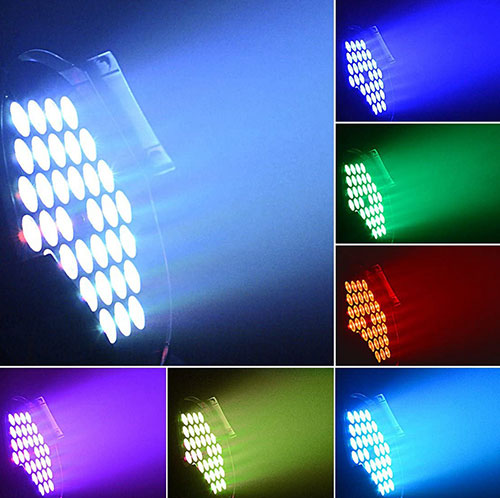 Luces de escenario de 54x3W DMX Par LED RGBW de alta calidad