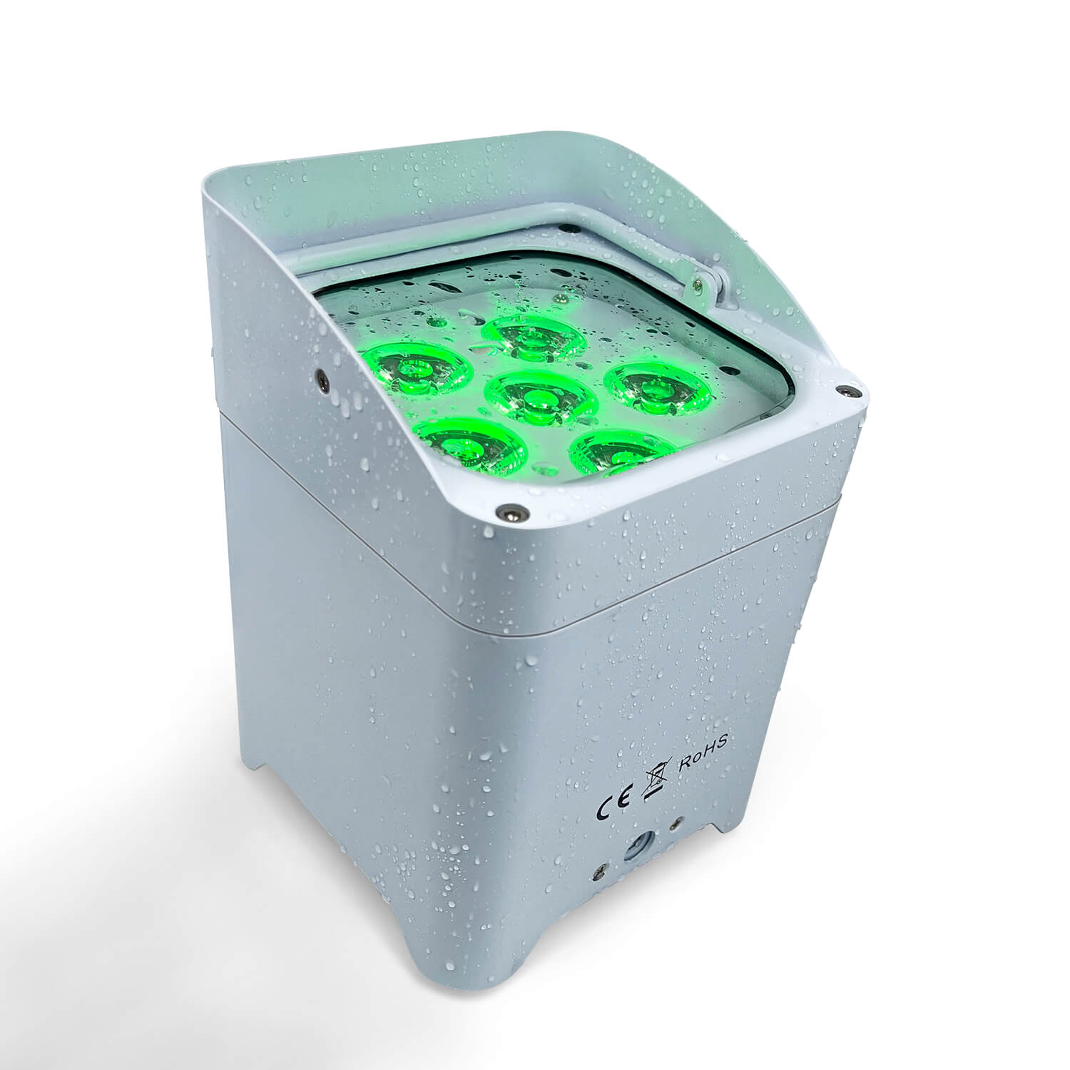Luz plana LED inalámbrica alimentada por batería al aire libre 6x18w